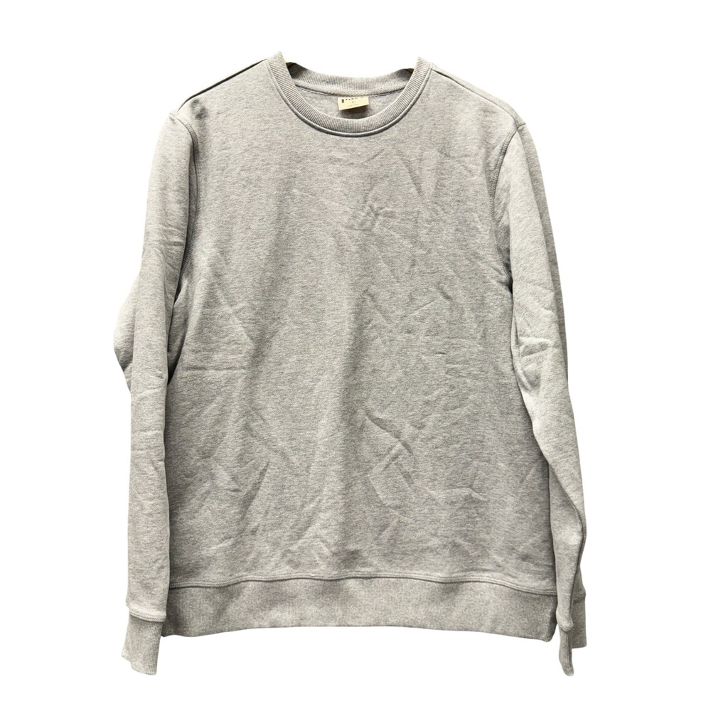 Pact Sweatshirt Mens Medium Organic Cotton Heather Gray Pullover Crew Neck